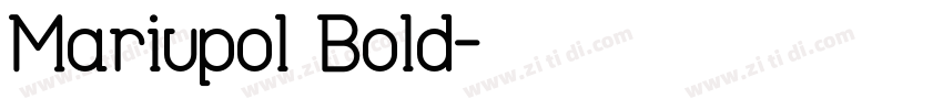 Mariupol Bold字体转换